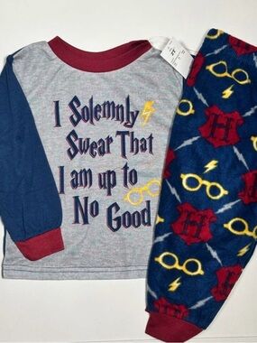 NWT Harry Potter “I Solemnly Swear” 2-Piece Toddler Pajama Set Size 2T